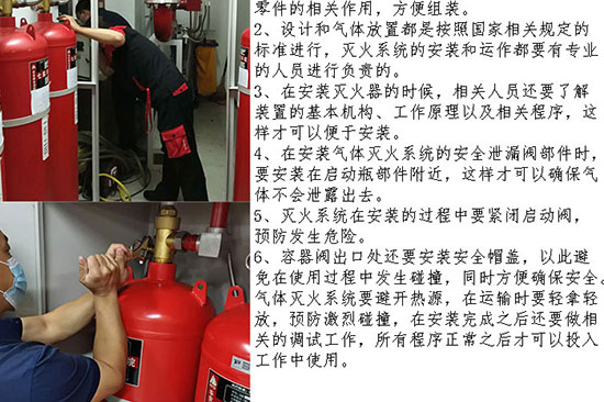氣體滅火安裝